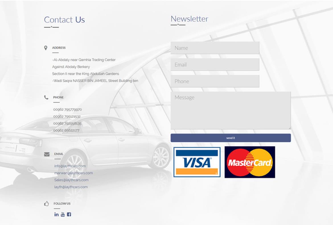 Layth Rent a Car Website